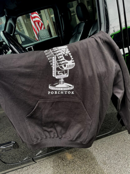 PorchTok Hoodie on Jeep