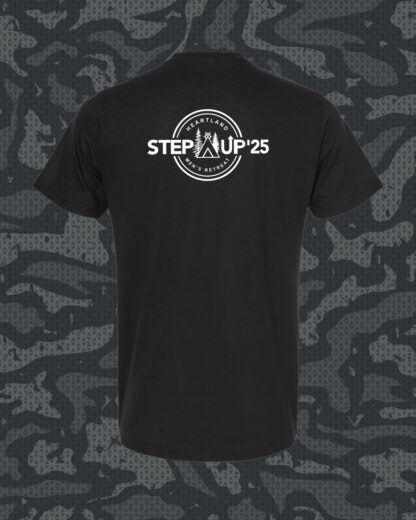 Step Up 2025 Black Shirt | Reflective Logo